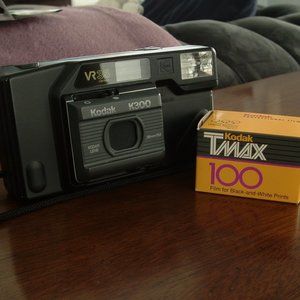 Kodak VR35 K300 35mm Point-and-Shoot Camera and 1 roll of Expired TMAX 100
